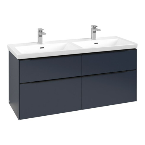 V&B Waschtischunterschrank Subway 3.0 127,2x56,6x47,8cm, m LE/Gr vo b, Mar bl.