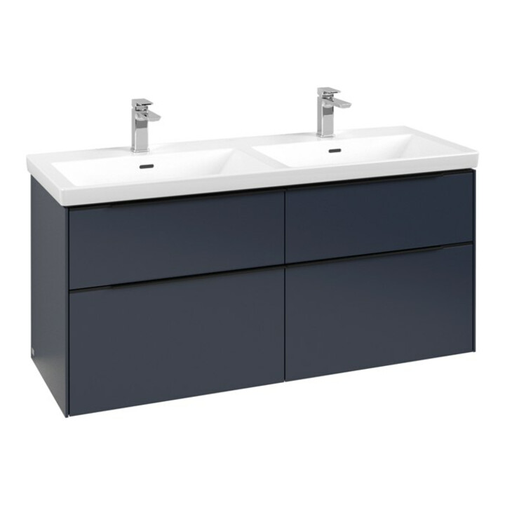 V&B Waschtischunterschrank Subway 3.0 127,2x56,6x47,8cm, m LE/Gr vo b, Mar bl.