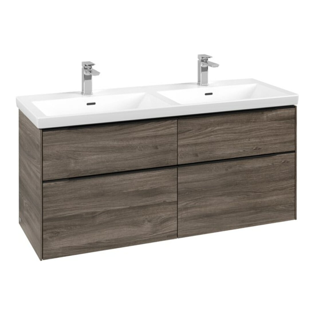 V&B Waschtischunterschrank Subway 3.0 127,2x56,6x47,8cm, m LE/Gr vo b, st. Oa