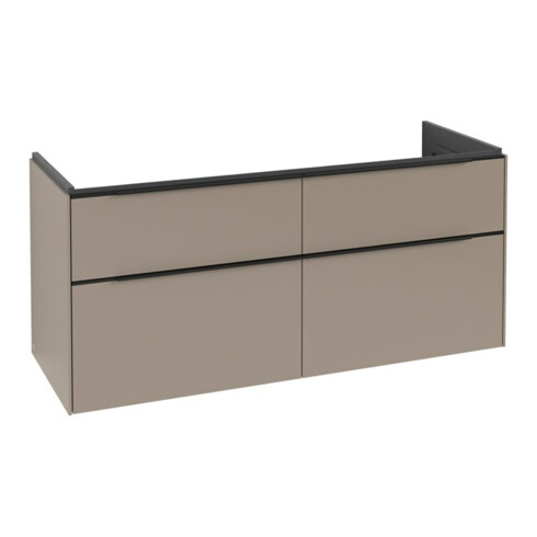 V&B Waschtischunterschrank Subway 3.0 127,2x56,6x47,8cm, m LE/Gr volc bla, Tau