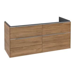 V&B Waschtischunterschrank Subway 3.0 127,2x56,6x47,8cm, o LE/Gr AL gl, Kan Oa