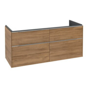 V&B Waschtischunterschrank Subway 3.0 127,2x56,6x47,8cm, o LE/Gr AL gl, Kan Oa