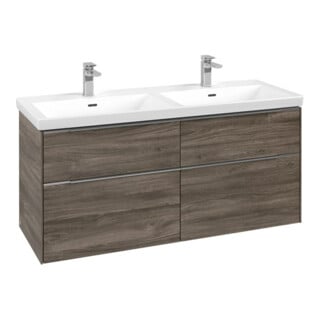V&B Waschtischunterschrank Subway 3.0 127,2x56,6x47,8cm, o LE/Gr AL gl, st. Oa