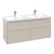 V&B Waschtischunterschrank Subway 3.0 127,2x56,6x47,8cm, o LE/Gr mon., ca Gr