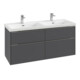 V&B Waschtischunterschrank Subway 3.0 127,2x56,6x47,8cm, o LE/Gr mon., graph.-3