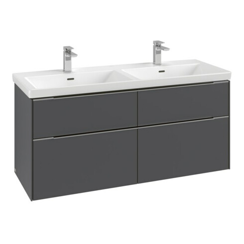 V&B Waschtischunterschrank Subway 3.0 127,2x56,6x47,8cm, o LE/Gr mon., graph.