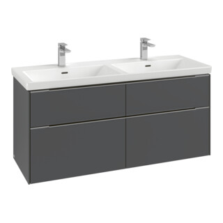 V&B Waschtischunterschrank Subway 3.0 127,2x56,6x47,8cm, o LE/Gr vo b, bla Oa