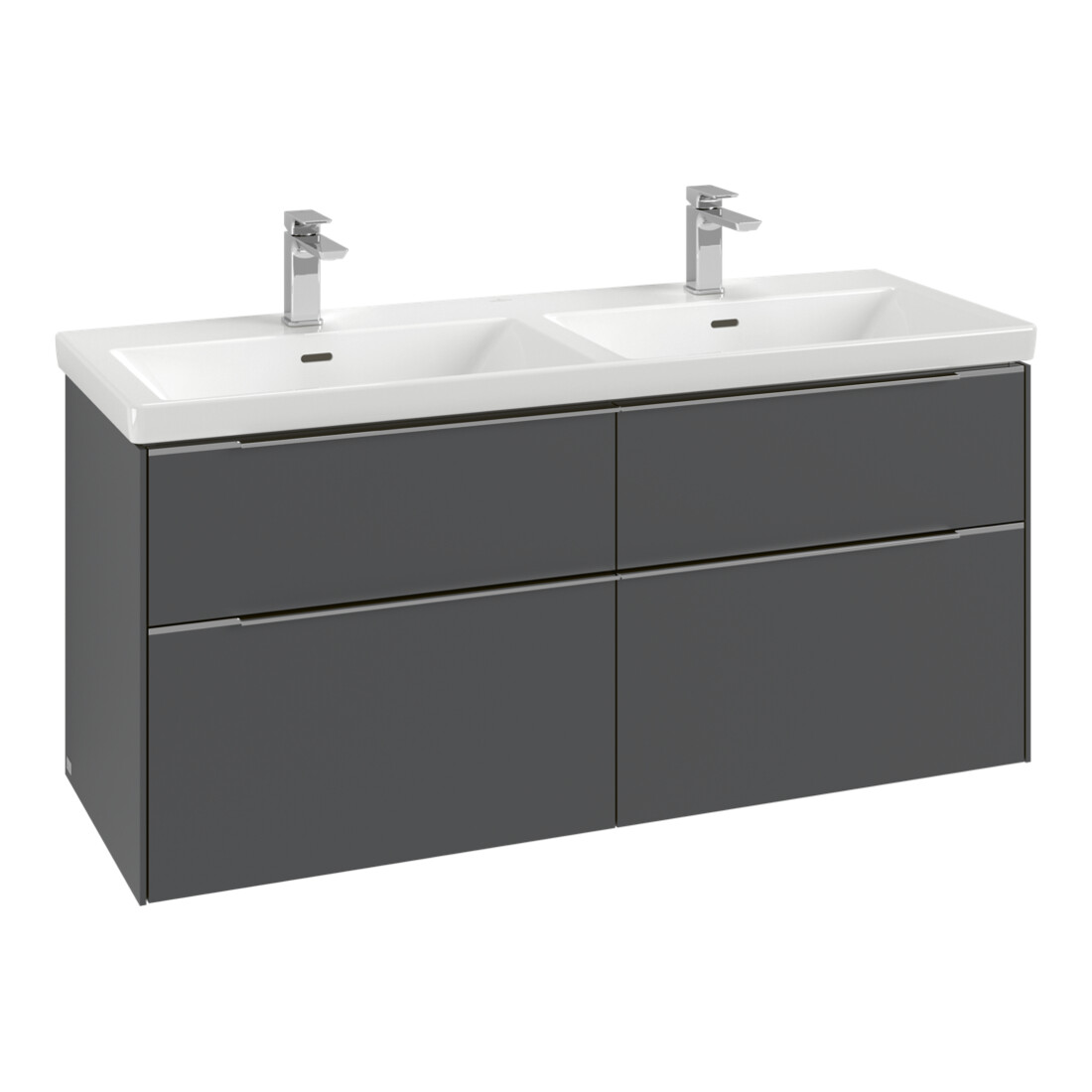 V&B Waschtischunterschrank Subway 3.0 127,2x56,6x47,8cm, o LE/Gr vo b, bla Oa