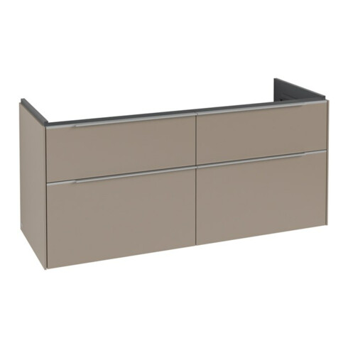 V&B Waschtischunterschrank Subway 3.0 127,2x56,6x47,8cm, o. LED/Gr Alu gl, Tau