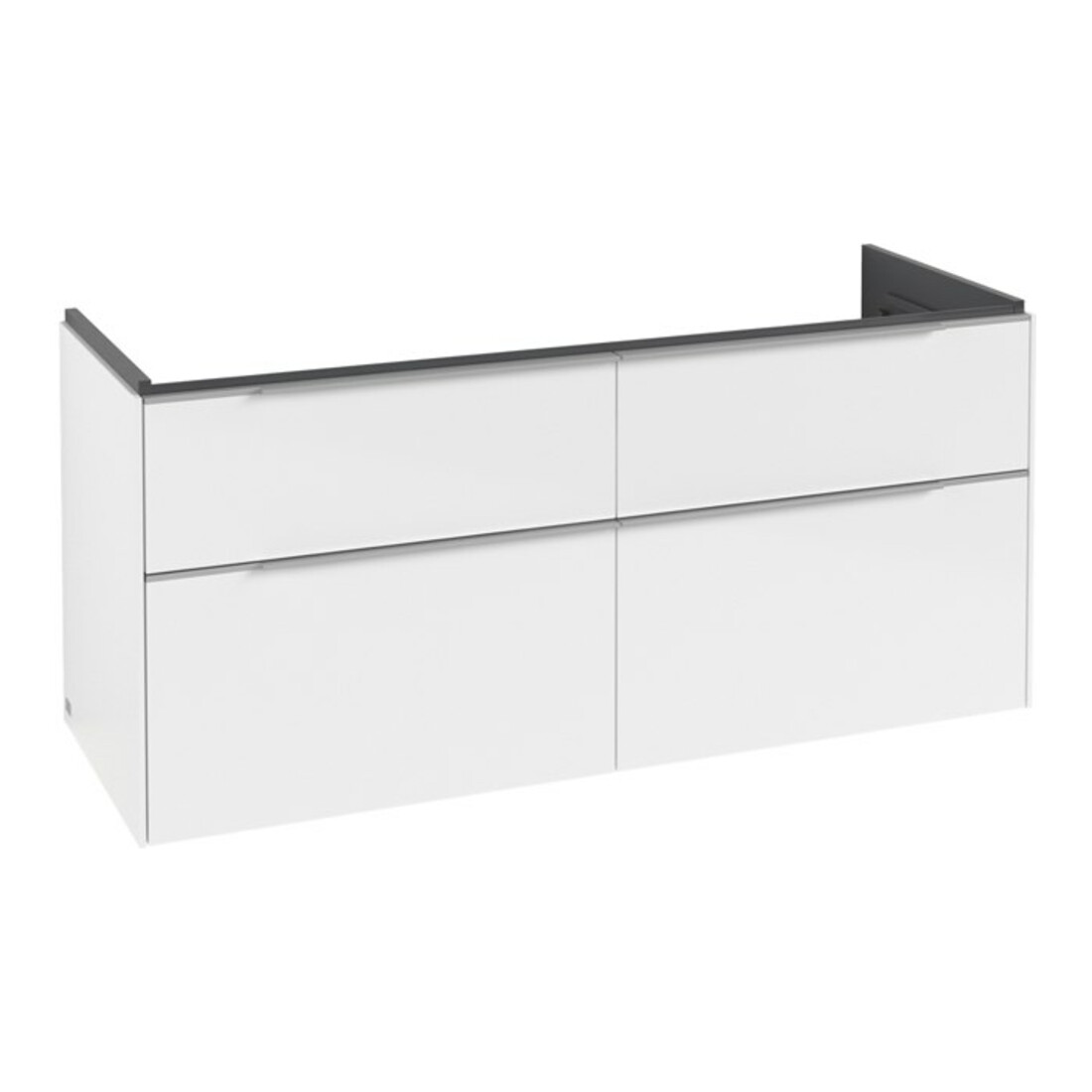 V&B Waschtischunterschrank Subway 3.0 127,2x57,6x47,8cm, m LE/Gr AL g, Bri wh.