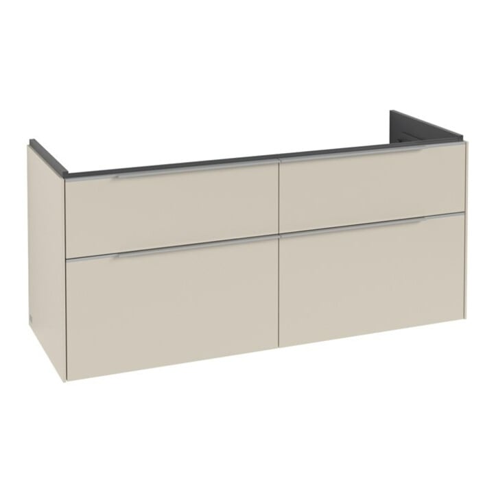 V&B Waschtischunterschrank Subway 3.0 127,2x57,6x47,8cm, m LE/Gr AL g, ca Gr