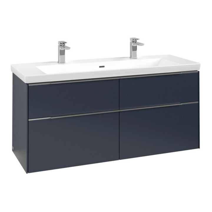 V&B Waschtischunterschrank Subway 3.0 127,2x57,6x47,8cm, m LE/Gr AL g, Mar bl.