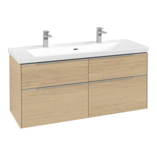 V&B Waschtischunterschrank Subway 3.0 127,2x57,6x47,8cm, m LE/Gr AL g, Nord Oa