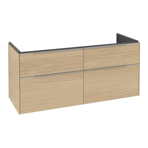 V&B Waschtischunterschrank Subway 3.0 127,2x57,6x47,8cm, m LE/Gr AL g, Nord Oa