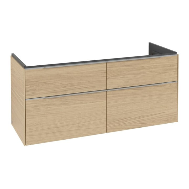 V&B Waschtischunterschrank Subway 3.0 127,2x57,6x47,8cm, m LE/Gr AL g, Nord Oa