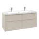 V&B Waschtischunterschrank Subway 3.0 127,2x57,6x47,8cm, m LE/Gr mon., ca Gr-3