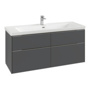 V&B Waschtischunterschrank Subway 3.0 127,2x57,6x47,8cm, m LE/Gr mon., wine r