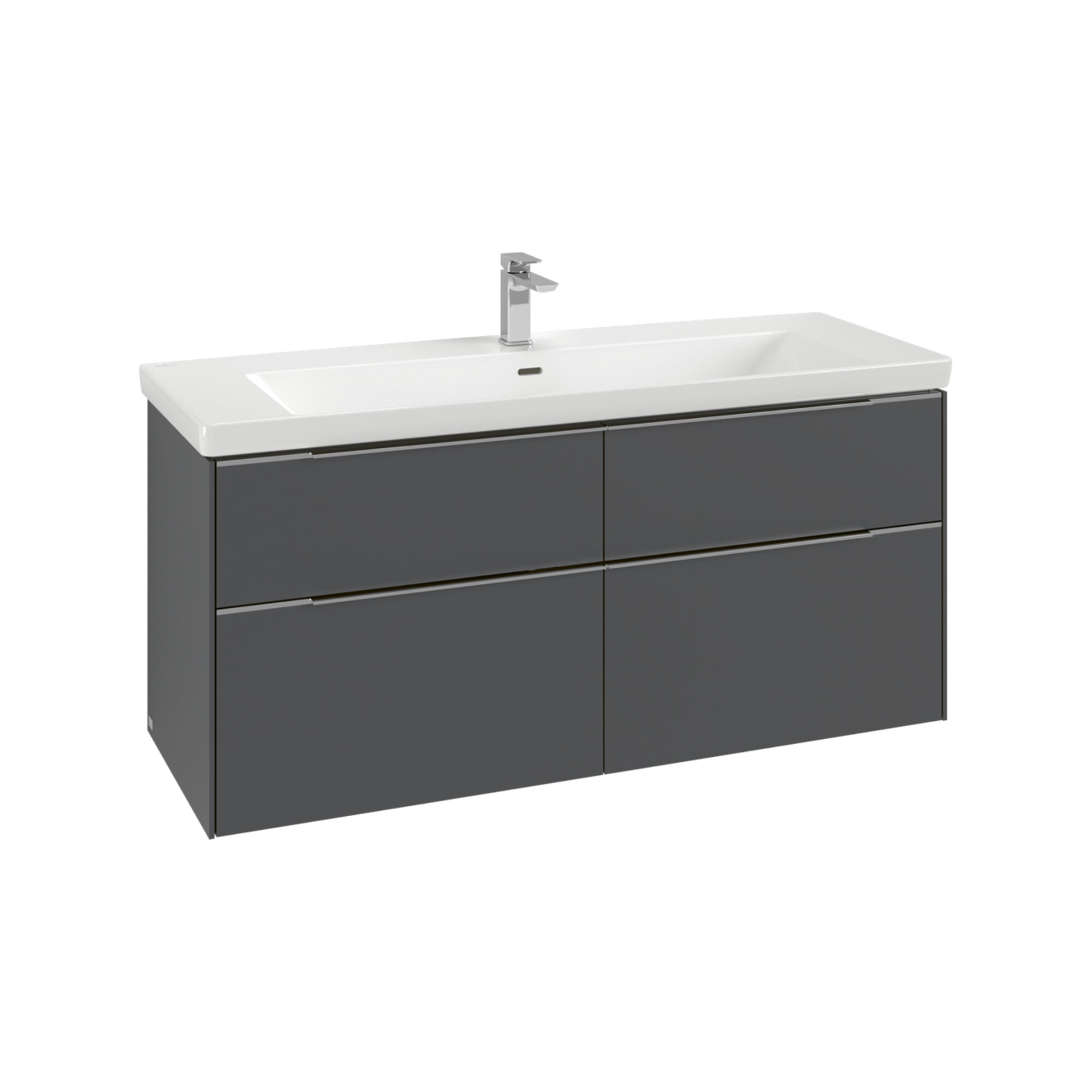 V&B Waschtischunterschrank Subway 3.0 127,2x57,6x47,8cm, m LE/Gr mon., wine r ; Villeroy & Boch