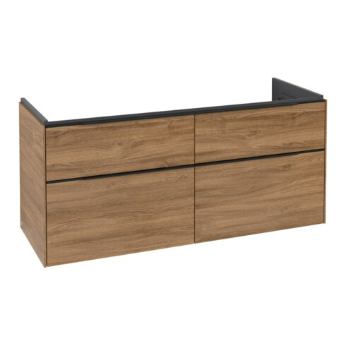 V&B Waschtischunterschrank Subway 3.0 127,2x57,6x47,8cm, m LE/Gr vo b, Kan Oa