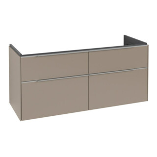 V&B Waschtischunterschrank Subway 3.0 127,2x57,6x47,8cm, m LED/Gr Alu gl, Tau