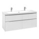 V&B Waschtischunterschrank Subway 3.0 127,2x57,6x47,8cm, o LE/Gr AL g, Bri wh.-3
