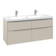 V&B Waschtischunterschrank Subway 3.0 127,2x57,6x47,8cm, o LE/Gr AL g, ca Gr-3
