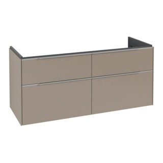 V&B Waschtischunterschrank Subway 3.0 127,2x57,6x47,8cm, o. LED/Gr Alu gl, Tau