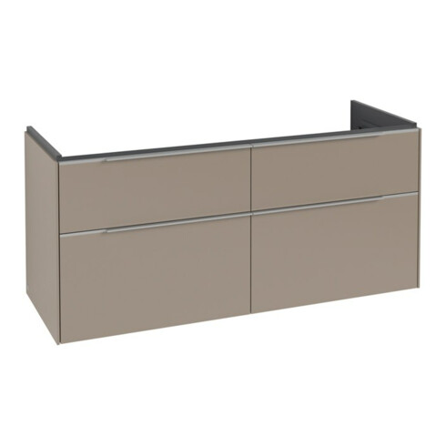V&B Waschtischunterschrank Subway 3.0 127,2x57,6x47,8cm, o. LED/Gr Alu gl, Tau