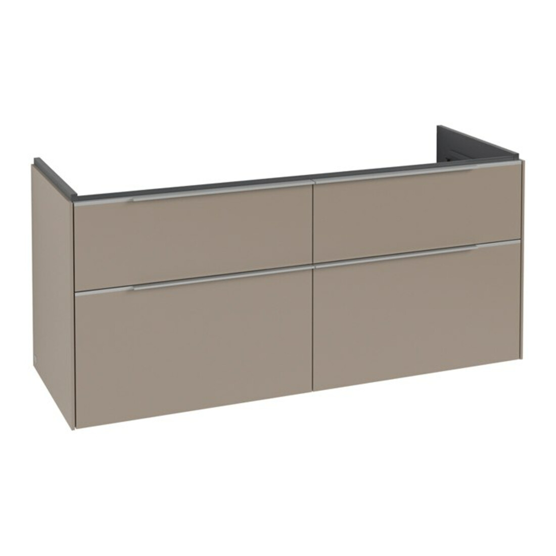 V&B Waschtischunterschrank Subway 3.0 127,2x57,6x47,8cm, o. LED/Gr Alu gl, Tau