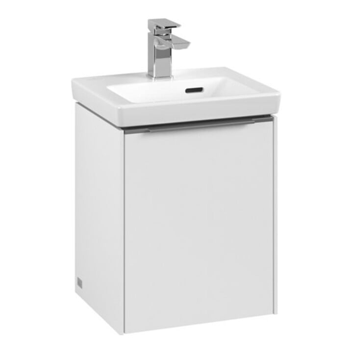 V&B Waschtischunterschrank Subway 3.0 35,1x42,9x30,9cm, Sch L/Gr Alu gl, P wh.