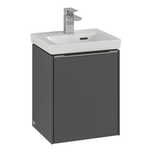 V&B Waschtischunterschrank Subway 3.0 35,1x42,9x30,9cm, Sch R/Gr AL gl, wh. Oa