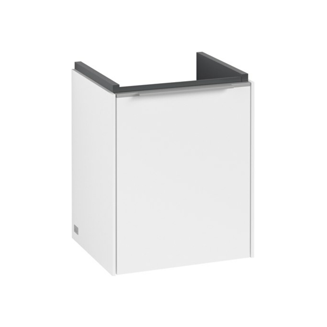 V&B Waschtischunterschrank Subway 3.0 35,1x42,9x30,9cm, Sch R/Gr Alu gl, P wh.