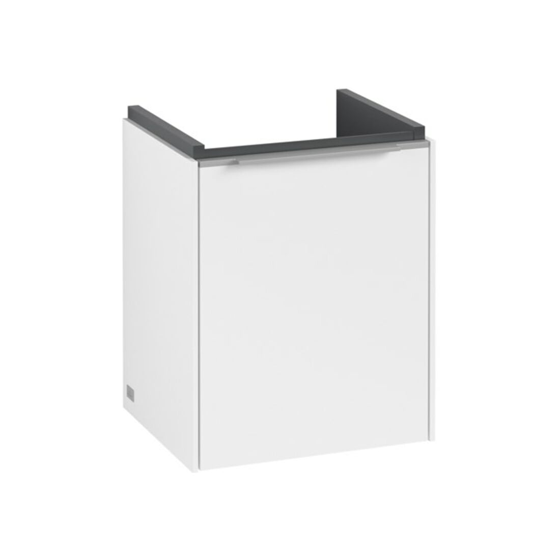 V&B Waschtischunterschrank Subway 3.0 35,1x42,9x30,9cm, Sch R/Gr Alu gl, P wh.