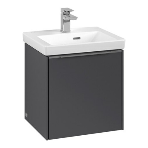 V&B Waschtischunterschrank Subway 3.0 42,3x42,9x37,8cm, Sch L/Gr AL gl, graph.