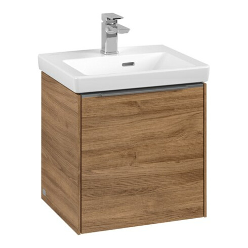 V&B Waschtischunterschrank Subway 3.0 42,3x42,9x37,8cm, Sch L/Gr AL gl, Kan Oa