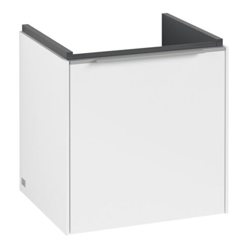 V&B Waschtischunterschrank Subway 3.0 42,3x42,9x37,8cm, Sch L/Gr Alu gl, P wh.