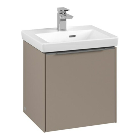 V&B Waschtischunterschrank Subway 3.0 42,3x42,9x37,8cm, Sch L/Gr Alu gl, Tau