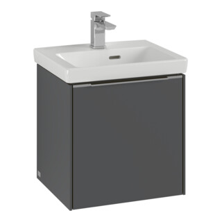 V&B Waschtischunterschrank Subway 3.0 42,3x42,9x37,8cm, Sch R/Gr vo b, wine r