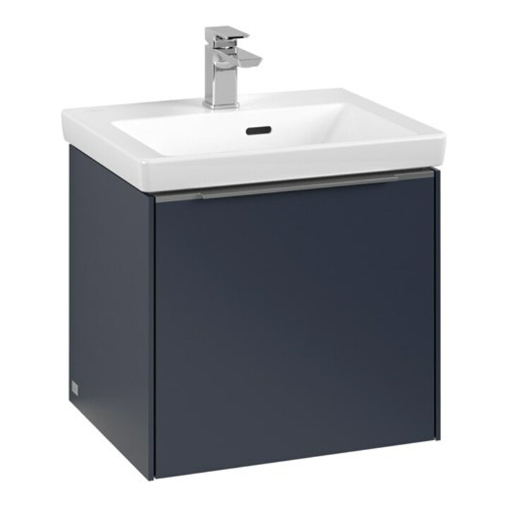 V&B Waschtischunterschrank Subway 3.0 47,3x42,9x40,8cm, m LE/Gr AL gl, Mar bl.