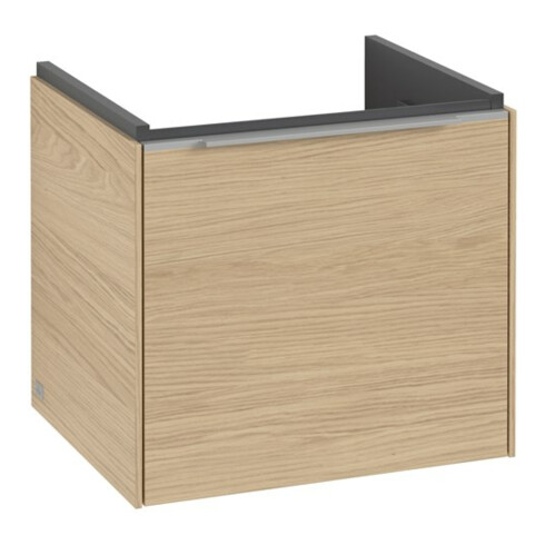 V&B Waschtischunterschrank Subway 3.0 47,3x42,9x40,8cm, m LE/Gr AL gl, Nord Oa