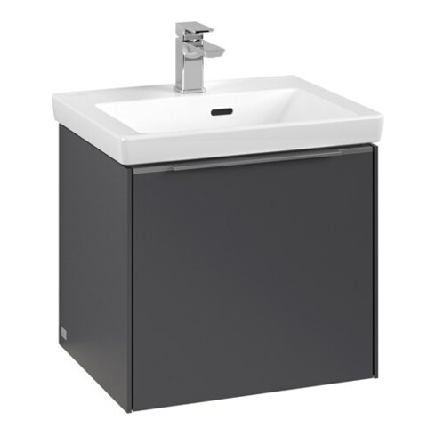 V&B Waschtischunterschrank Subway 3.0 47,3x42,9x40,8cm, m LE/Gr Alu gl, graph.
