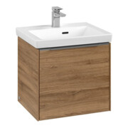 V&B Waschtischunterschrank Subway 3.0 47,3x42,9x40,8cm, m LE/Gr Alu gl, Kan Oa
