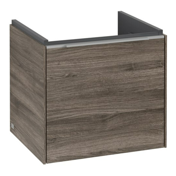 V&B Waschtischunterschrank Subway 3.0 47,3x42,9x40,8cm, m LE/Gr Alu gl, st. Oa