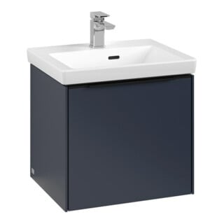 V&B Waschtischunterschrank Subway 3.0 47,3x42,9x40,8cm, m LE/Gr vo b, Mar bl.