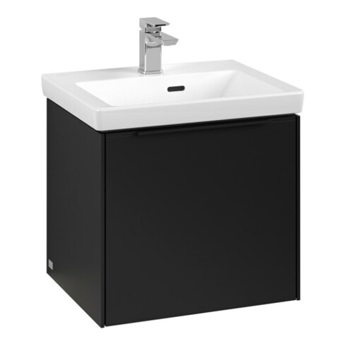 V&B Waschtischunterschrank Subway 3.0 47,3x42,9x40,8cm, m LE/Gr vo b, volc bla