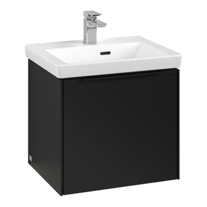 V&B Waschtischunterschrank Subway 3.0 47,3x42,9x40,8cm, m LE/Gr vo b, volc bla