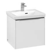 V&B Waschtischunterschrank Subway 3.0 47,3x42,9x40,8cm, m LED/Gr Alu gl, P wh.
