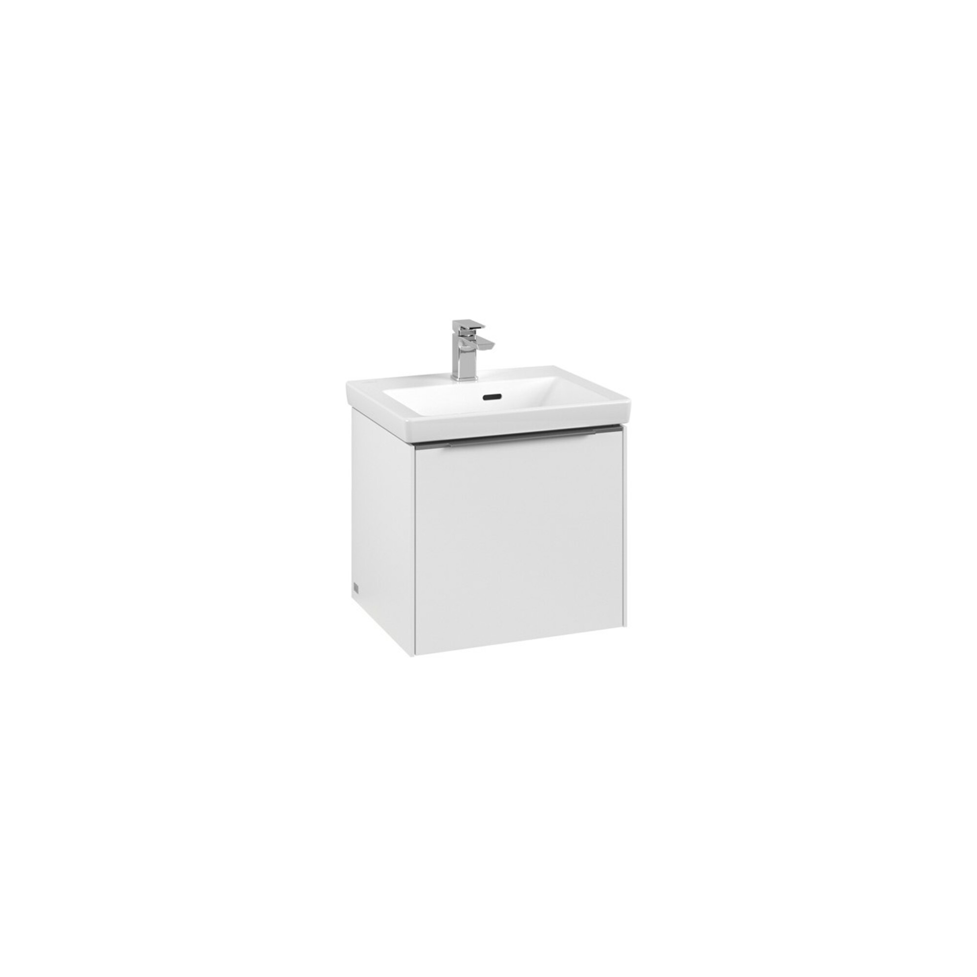 V&B Waschtischunterschrank Subway 3.0 47,3x42,9x40,8cm, m LED/Gr Alu gl, P wh. ; Villeroy & Boch