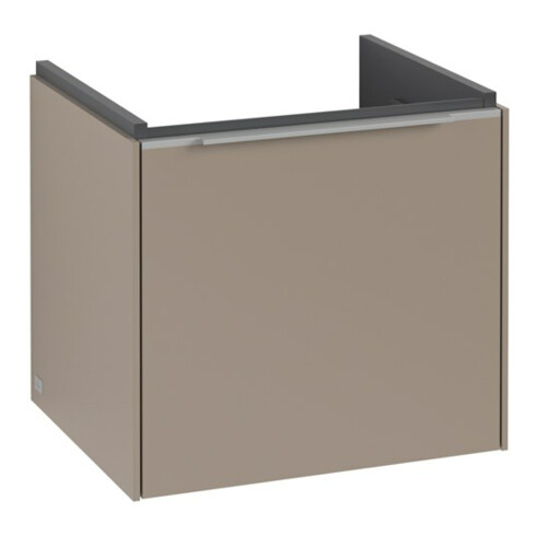 V&B Waschtischunterschrank Subway 3.0 47,3x42,9x40,8cm, m LED/Gr Alu gl, taupe