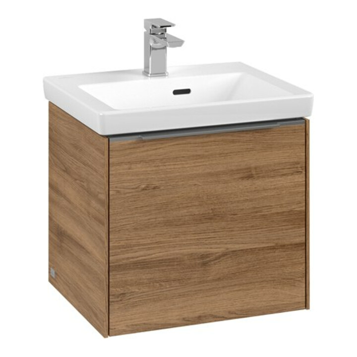 V&B Waschtischunterschrank Subway 3.0 47,3x42,9x40,8cm, o LE/Gr Alu gl, Kan Oa